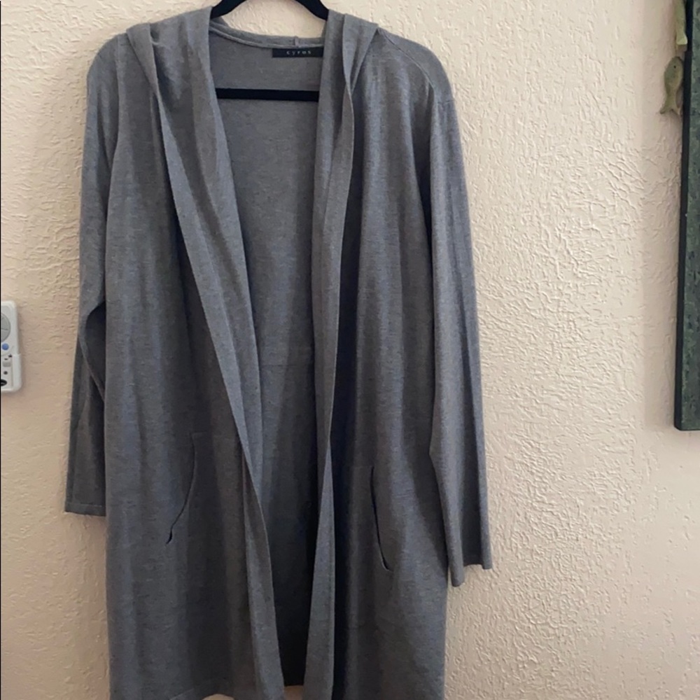 Very soft grey cardigan